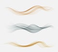 Set of blend abstract wave Color wave flow Royalty Free Stock Photo