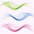 Set of blend abstract wave element Wave flow Royalty Free Stock Photo