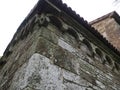 set of blind arches on the facade of the chapel of santa maria de toques, la coruÃ±a, galicia, spain, europe