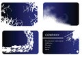 Set of blue business cards Royalty Free Stock Photo