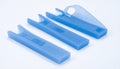 Set of Blue Plastic Spudgers for Electronics Repair Royalty Free Stock Photo