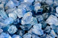 Set of blue sapphires Royalty Free Stock Photo