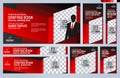 Set of Blue Web banners templates, Coverpage Royalty Free Stock Photo