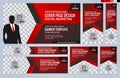 Set of Blue Web banners templates, Coverpage