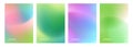 Set of blurred spring theme color backgrounds for creative Springtime graphic design.