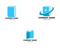 Set of Book store logo icon vector template Royalty Free Stock Photo