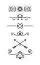 Set borders for decoration vector Royalty Free Stock Photo