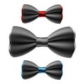 Set of bow ties Royalty Free Stock Photo