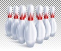 Set Bowling pins6 Royalty Free Stock Photo