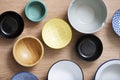 set of bowls of different colors