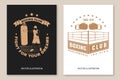 Set of Boxing club badge, logo design. Vector illustration. For Boxing sport club emblem, sign, patch, shirt, template Royalty Free Stock Photo