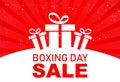 Set of boxing day sale symbol or icons. Calligraphic design of boxing day sale