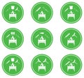 Set of Brazier cooking icons