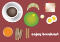 Set of Breakfast Icons