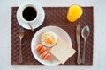 Set of breakfast tableware Royalty Free Stock Photo