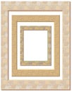 Set of plaster frames