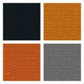 Set of Brick Walls Background. Four Textures. Orange, Yellow, Grey, Black Colors. Vector illustration for Your Design Royalty Free Stock Photo