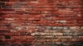 Bold Chromaticity Red Brick Wall Texture With Graffiti-influenced Ceramic