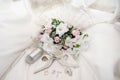 Set of bridal accessories for your wedding day. Royalty Free Stock Photo