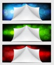 Set of bright banners Royalty Free Stock Photo