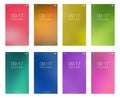 Set bright color abstract hd wallpapers for smartphone screen mo