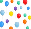 Set of bright colorful air balloons Royalty Free Stock Photo