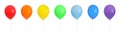Set of bright colorful air balloons Royalty Free Stock Photo