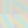 Set of bright holographic textures. Abstract background EPS 10.