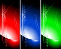 Set of bright technical banners Royalty Free Stock Photo