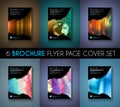 Set of Brochure template, Flyer Design or Depliant Cover for business Royalty Free Stock Photo