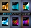 Set of Brochure template, Flyer Design or Depliant Cover for business Royalty Free Stock Photo