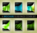 Set of Brochure template, Flyer Design or Depliant Cover for business Royalty Free Stock Photo