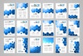 Set of Brochure template, Flyer Design or Depliant Cover for business Royalty Free Stock Photo
