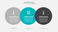 Set Broken tooth, Electric toothbrush and Tube of toothpaste. Business infographic template. Vector