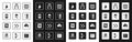 Set Browser files, Cloud hacking, technology data transfer, Data export, Server, Hierarchy organogram chart, Search Royalty Free Stock Photo