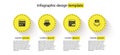 Set Browser files, Processor, Software and with microcircuits CPU. Business infographic template. Vector