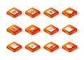 Set Browser files, System bug, Keyboard, Hacker or coder, Software, Page with 404 error, Processor and icon. Vector Royalty Free Stock Photo