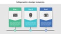 Set Browser setting, Computer mouse and . Business infographic template. Vector
