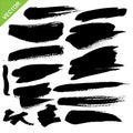 Brush strokes vector