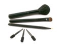 Set of brushes and applicators for make-up Royalty Free Stock Photo