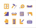 Set of building construction and home repair icons