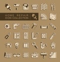 Set of building construction and home repair icons