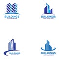 Set of Building and Construction Logo Vector Design. Real Estate Logo. Royalty Free Stock Photo