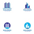 Set of Building and Construction Logo Vector Design. Real Estate Logo. Royalty Free Stock Photo