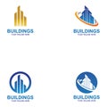 Set of Building and Construction Logo Vector Design. Real Estate Logo. Royalty Free Stock Photo