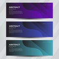 Set bundle abstract banner background modern gradient graphic. business banner collection design vector illustration