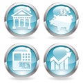 Set Business Buttons Royalty Free Stock Photo