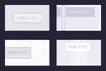 Set of business card templates Royalty Free Stock Photo