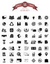 Set of 56 business, financial & banking icons.