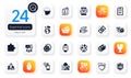Set of Business flat icons. Lightweight, Settings gears and Build elements for web application. For design. Vector